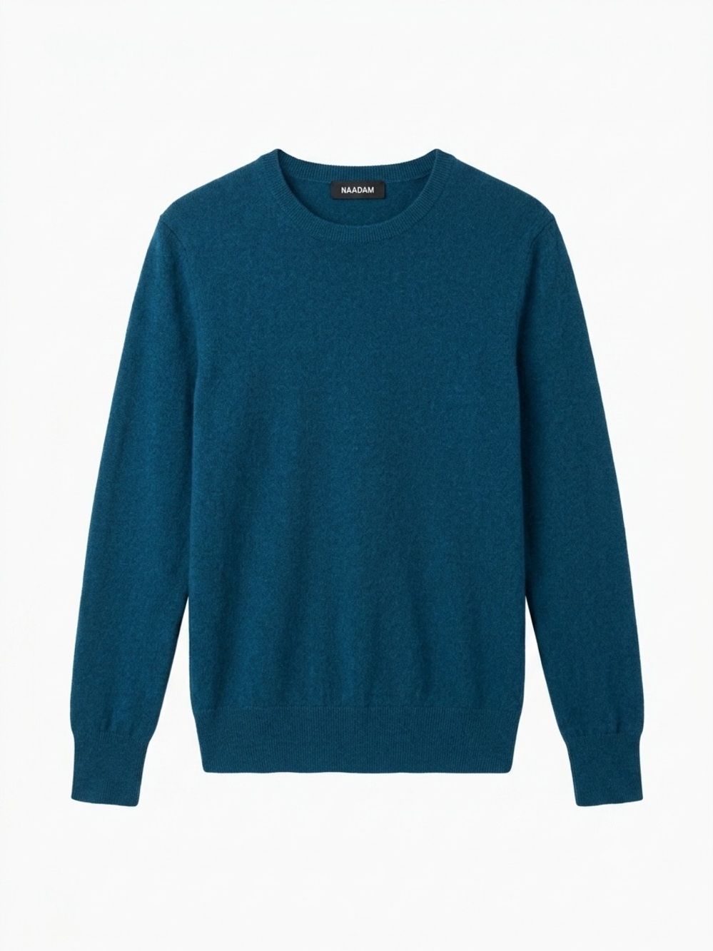 NAADAM 100% Cashmere Crewneck Sweater – Size M – Deep Teal Blue